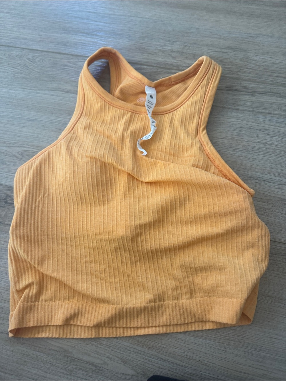 LULULEMON EBB TO STREET TANK size 4 mango dream